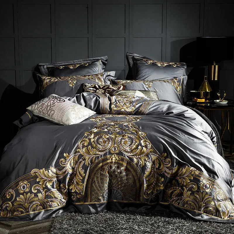 Enhance Your Sleep Space with Exquisite Embroidered Pattern Bedding Sets