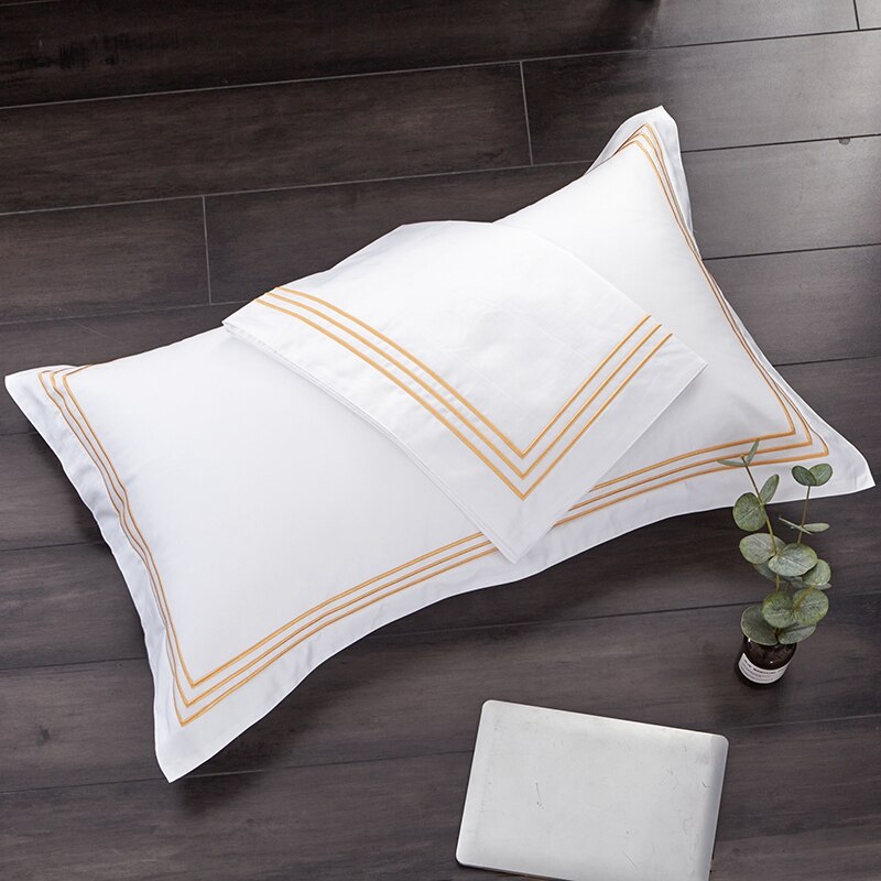 Luxury 600 TC Egyptian Cotton Bedding Set with Triplo Bourdon Embroidery