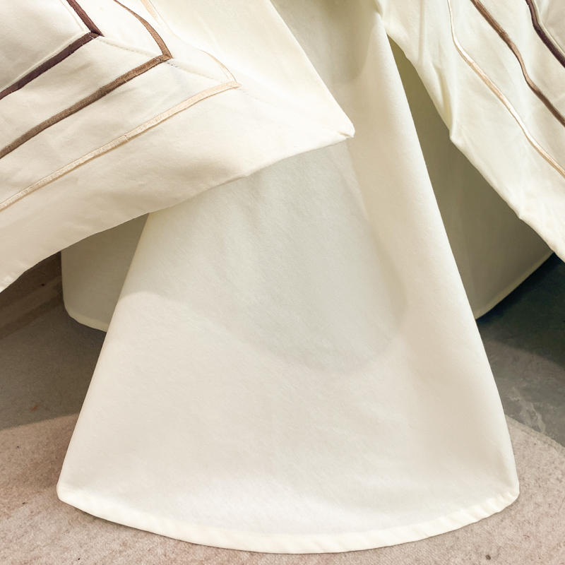 Elegant Cream 600 Thread Count Egyptian Cotton Duvet Set
