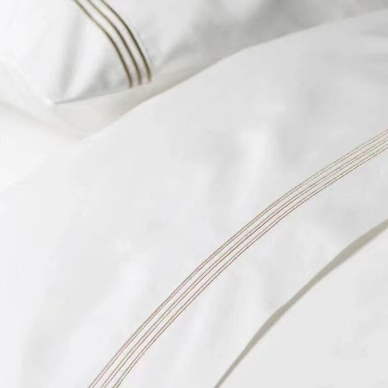 Luxurious St Ives Bedding Sets: 500-Thread Count Organic Cotton Duvet Cover Set With Pillowcases