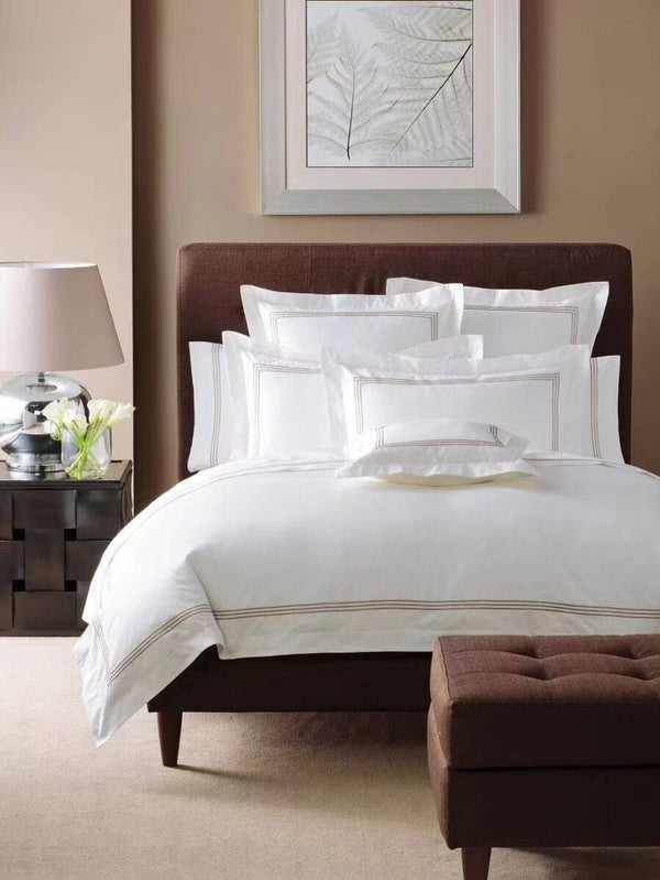 Luxurious St Ives Bedding Sets: 500-Thread Count Organic Cotton Duvet Cover Set With Pillowcases